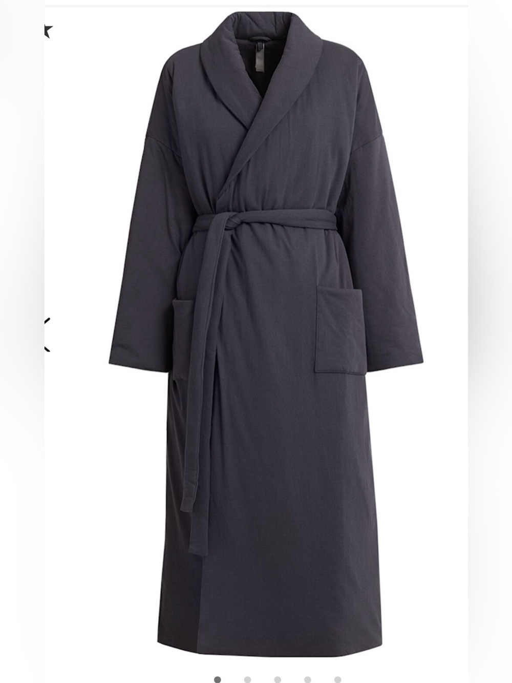 SKIMS DUVET LONG ROBE STYLE: LS-LST-9997W COLOR: ASH SIZE: 2X/3X